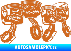 Samolepka Písty pravá oříšková