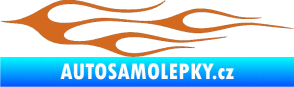 Samolepka Plameny 002 oříšková