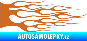 Samolepka Plameny 023 oříšková