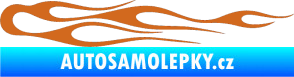 Samolepka Plameny 024 oříšková