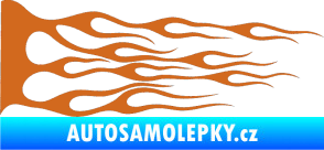 Samolepka Plameny 036 oříšková