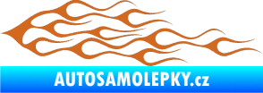 Samolepka Plameny 052 oříšková