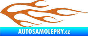 Samolepka Plameny 058 oříšková