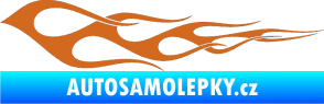 Samolepka Plameny 073 oříšková