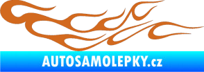Samolepka Plameny 083 oříšková