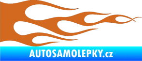 Samolepka Plameny 090 oříšková
