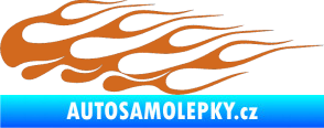 Samolepka Plameny 091 oříšková