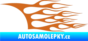 Samolepka Plameny 094 oříšková