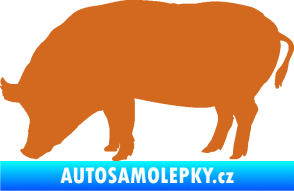 Samolepka Prase 004 levá oříšková