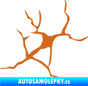 Samolepka Prasklina 004 oříšková