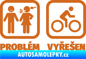 Samolepka Problém? Vyřešen 004 oříšková