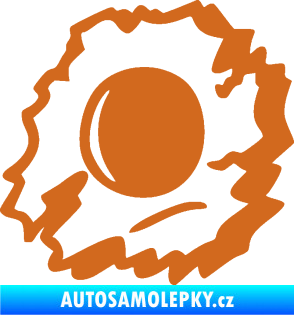 Samolepka Průstřel 002 levá oříšková