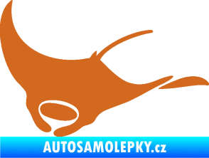 Samolepka Rejnok 003  levá manta oříšková