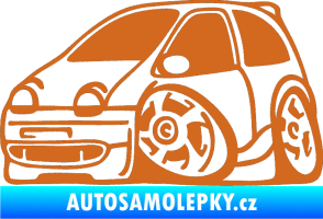 Samolepka Renault Twingo karikatura levá oříšková