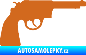 Samolepka Revolver 002 pravá oříšková