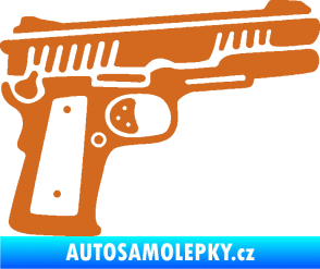Samolepka Revolver 003 pravá oříšková