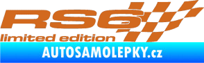 Samolepka RS6 limited edition pravá oříšková