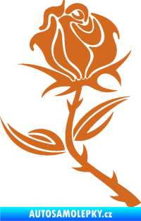 Samolepka Růže 002 levá oříšková