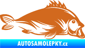 Samolepka Ryba 003 pravá oříšková