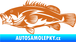Samolepka Ryba 005 levá oříšková