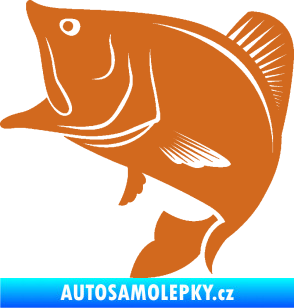 Samolepka Ryba 009 levá oříšková