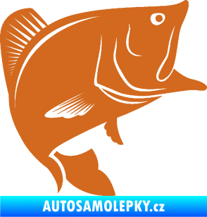 Samolepka Ryba 009 pravá oříšková