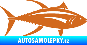 Samolepka Ryba 013 pravá tuňák oříšková