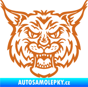 Samolepka Rys 001 oříšková