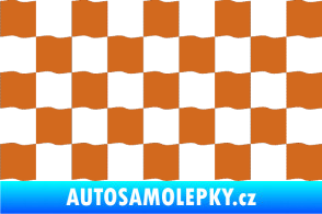 Samolepka Šachovnice 003 oříšková