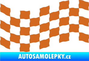Samolepka Šachovnice 008 oříšková