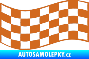 Samolepka Šachovnice 010 oříšková