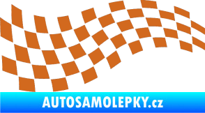Samolepka Šachovnice 025 oříšková