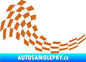 Samolepka Šachovnice 027 oříšková