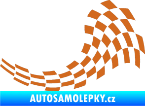 Samolepka Šachovnice 028 oříšková