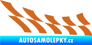 Samolepka Šachovnice 030 oříšková