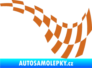 Samolepka Šachovnice 035 oříšková