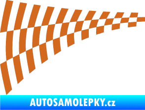 Samolepka Šachovnice 048 oříšková