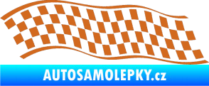 Samolepka Šachovnice 057 oříšková