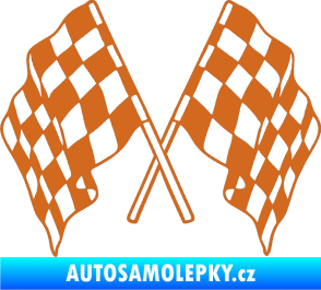 Samolepka Šachovnice 062 oříšková