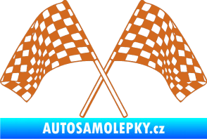 Samolepka Šachovnice 064 oříšková