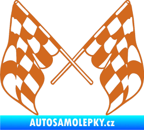 Samolepka Šachovnice 070 oříšková