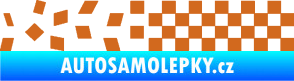 Samolepka Šachovnice 081 oříšková