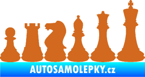Samolepka Šachy 001 pravá oříšková