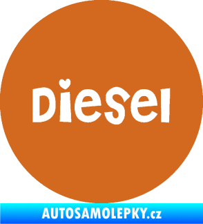 Samolepka Samolepka na víčko od nádrže 006 diesel oříšková