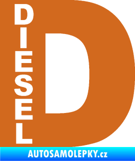 Samolepka Samolepka na víčko od nádrže 010 diesel oříšková