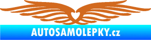 Samolepka Samolepka na zadní okno 002 srdce oříšková