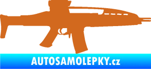 Samolepka Samopal 002 pravá oříšková