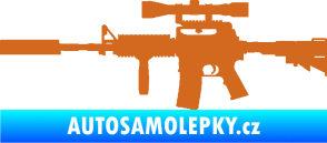 Samolepka Samopal 006 levá oříšková
