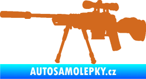 Samolepka Samopal 008 levá oříšková
