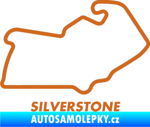 Samolepka Okruh Silverstone oříšková